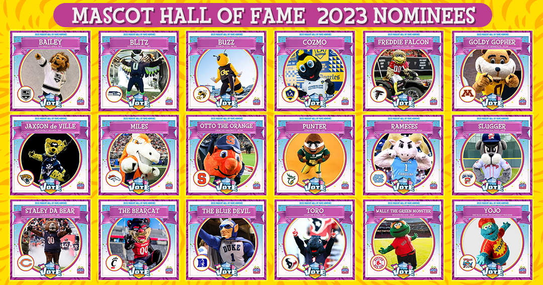 2023 Mascot Hall of Fame Nominees
